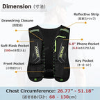 Azarxis Hydration Running Vest Backpack Pack 5L 5.5L for Women and Men Jogging Trail Race Marathon Cycling Hiking