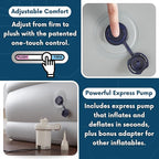 Beautyrest Skyrise Queen Size Air Mattress with Coil Beam Construction, Edge Support with External Pump and Puncture Resistant Vinyl for Guests and Camping