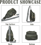 Cross Body Bags for Woman Men Sling Bag Chest Bag with Adjustable Strap Crossbody Handbags Women's Crossbody Bags