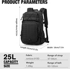 Mardingtop Tactical Military Backpack for Men,25L Molle Backpack, Cordura Backpack for Hiking,Camping