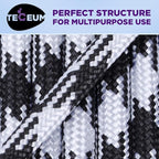 TECEUM 5/32" Paracord Rope 1000 – 1000ft / 200ft / 100ft / 50ft – Tactical Parachute Cord 4mm – 45+ Colors – Nylon String for Survival & Camping Gear – Stripe Cord for Survival – Utility Rope