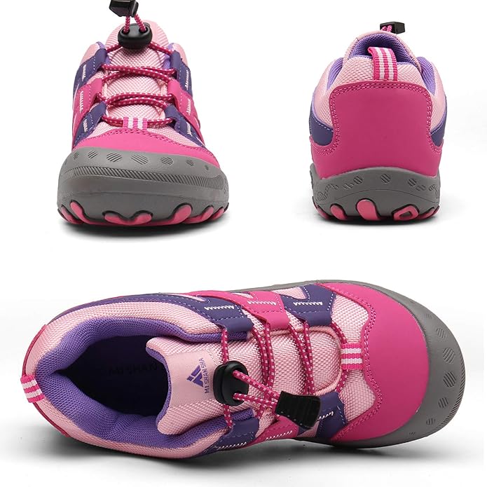 Mishansha Boy's Girl's Hiking Shoes Low Top Sneakers Outdoor Trekking Walking Climbing Running Shoes