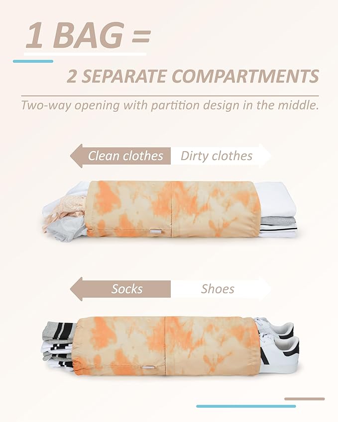 BAGSMART 6 Set /4 Set/2 Set Compression Packing Cubes for Travel, Lightweight Luggage Organizer Bags, Durable Space Saver Bags Travel Essentials