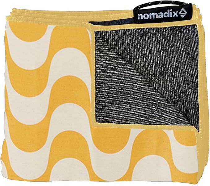 Nomadix Original Towel - Perfect for Beach, Pool, Travel, Camping, Yoga - Made with Recycled Materials - Super Absorbent - Sand Resistant - Copacabana Mango - 72.5x30