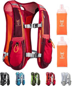 UTOBEST Running Vest, 5L Hydration Vest Lightweight, Breathable and Sweatproof Running Backpack, Adjustable Running Hydration Vest for Trail Running Marathon Race Jogging Cycling