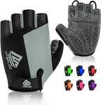 Bike Gloves for Men Women with Anti-Slip Shock-Absorbing Pad, Light Weight Half-Finger Cycling Gloves