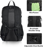 WATERFLY Lightweight Packable Hiking Backpack: 30L Foldable Travel Daypack Ultralight Camping Day Pack for Woman Man