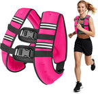 Weighted Vest for Woman Men,6lb/8lb/12lb/16lb/20Lb/25lb Weight Vest with Reflective Stripe Adjustable Buckle Strap Back Pocket Workout Strength Training Walking Jogging Running