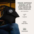 trtl Pillow Petite - Small Travel Pillow with Built-in Head and Neck Support - Comfortable Plane Neck Pillow for Traveling - Compact and Machine-Washable