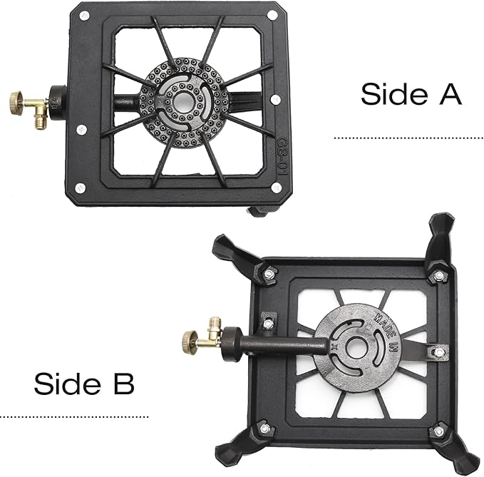 EATAKWARD Portable Gas Stove, Iron Propane Camping Stoves LPG Gas Cooker, Outdoor Stove for BBQ,15000 BTU Camping Stove