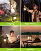 Outdoor Table Lamp, Led Lamps for Nightstand, Solar Lanterns Outdoor Hanging for Patio Waterproof, Cordless Battery Operated Lamp, Rechargeable Solar Lantern for Reading, Decor, Camping