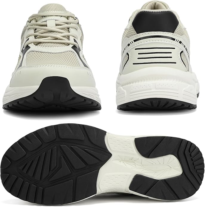 Kricely Men's Trail Running Shoes Non Slip Hiking Shoes Tennis Shoes Fashion Sneakers Workout Footwear