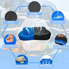 NEW-Vi Anti-Slip Kayak Seat Cushion - Double Thicken Gel Boat Cushion, Waterproof Kayak Gel Seat Cushion, Coccyx Sciatica Pain Relief, Kayak Accessories for Fishing, Kayak Fishing Accessories