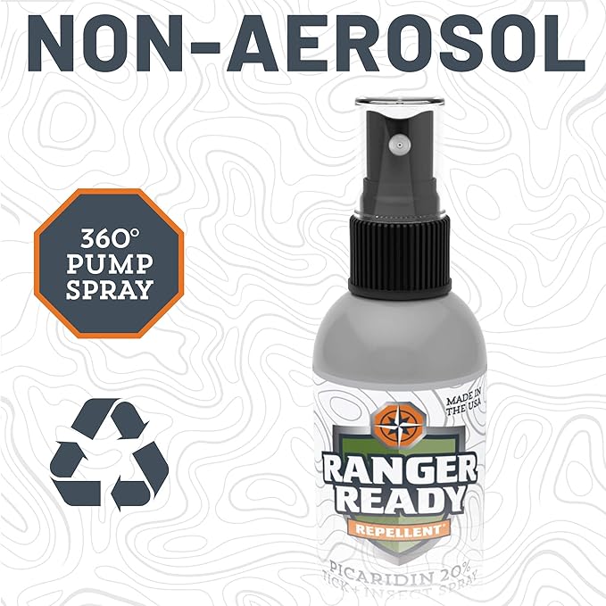 Ranger Ready Repellents Picaridin Insect Repellent in Night Sky Scent - Mosquito Repellent and Tick Spray - DEET Free Bug Spray Travel Size, 3.4 Oz.