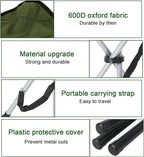 Folding Camping Stool,16.5" Folding Camping Chairs,Portable Tripod Seat,Outdoor Travel Tall Chair for Camping Walking Hunting Hiking Fishing Mountaineering Picnic Beach BBQ Garden Lawn(Green)