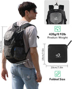 WATERFLY Lightweight Packable Hiking Backpack: 30L Foldable Travel Daypack Ultralight Camping Day Pack for Woman Man