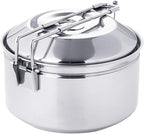 Fire-Maple Antarcti 1.0 Liter Stainless Steel Camping Bowls with Locking Lid, Camping Cook Pot Folding Handle