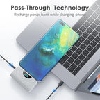 [2-Pack] Mini Portable Charger 5200mAh Power Bank,3A PD USB C Cell Phone Portable Power, LCD Display Battery Pack Compatible with iPhone 17/17 Air/16/16 pro/15/15 pro Max/Android/Samsung/Moto/LG etc