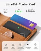 Air Tracker Tag Bluetooth Tracker for Apple Find My, Air Tracker Tag Key Finder Rechargeable (iOS Only) Smart Wallet Tracker Card, Worldwide Tracking for Bags, Passport
