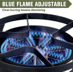 Bestfire 16" Single Propane Burner Camping Stove with 4 Feet High Pressure 0-20 PSI Gas Burner Adjustable Hose 200,000 BTU for Frying, Camping, Home Brewing and Turkey Frying