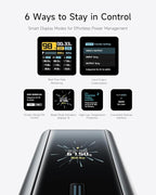 CUKTECH 15 Ultra Power Bank, 20000mAh 140W Laptop Charger, 3-Port USB C Charger, PD3.1 Fast Charging Battery Pack with Smart Display, Compatible with iPhone 16/15/14/13, Samsung, MacBook, Dell, etc