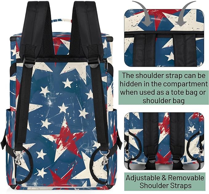 Gym Bag for Men Women with Shoes Compartment Duffle Bag for travel Hiking Waterproof Backpack Fitness Workout(Star)