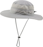 Connectyle Wide Brim Sun Hat for Men Breathable Cowboy Boonie Hat UPF 50+ Sun Protection Bucket Hat for Fishing Hiking