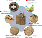 First Aid Kit Med Medical - Kit Rip-Off 180 pcs Water-Resistant Emergency Kit for Camping Hiking Home Outdoor Truck Vehicle Car Fishing Travel Biking