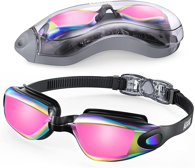 Aegend Swim Goggles, Swimming Goggles No Leaking Full Protection Adult Men Women Youth