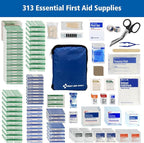 First Aid Only 313 Piece Home & Go Emergency First Aid Kit (91081)