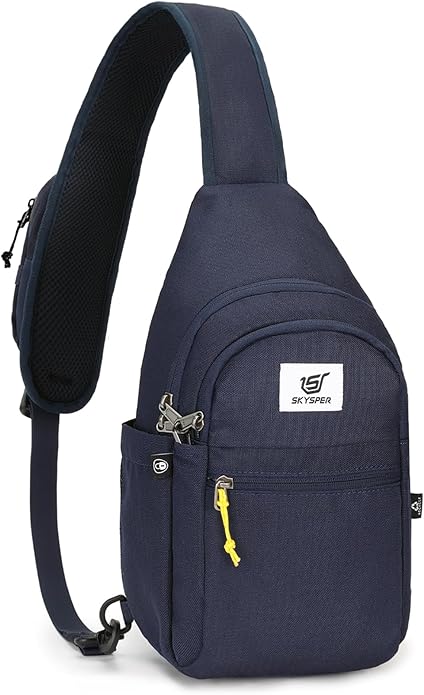 SKYSPER Sling Bag RFID Anti-Theft Crossbody Bag Recycled Travel Cross Body Bag Shoulder Sling Daypack
