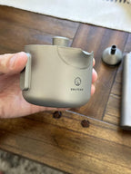 Valtcan Titanium 180ml 6oz Teapot Gaiwan Tea Maker Pour Single Double Wall Cup Pot Teaware Weighs 98g