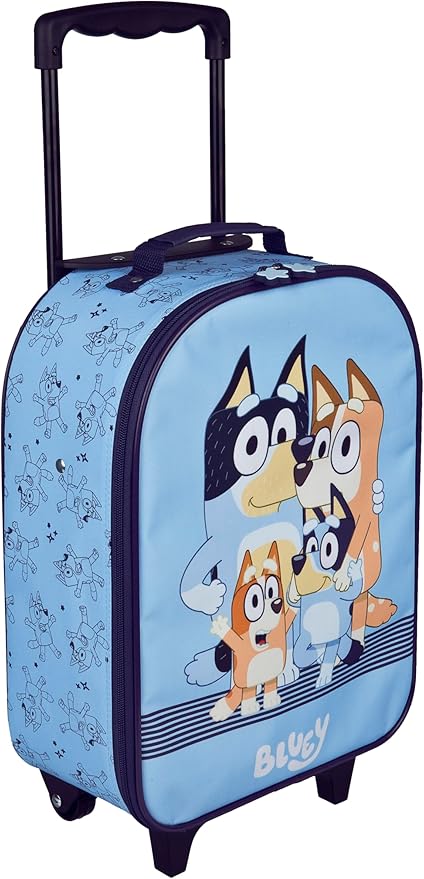 Undercover – Children's trolley – Spacious main compartment – Ideal travel companion – adjustable and lockable telescopic handle, Bluey, ca. 43 x 28,5 x 16 cm, Children's suitcase with 2 wheels