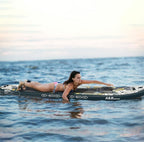 ABBOARD Inflatable Stand Up Paddle Boards - Extra Wide Fishing Paddleboard,Cool Design,Ultra Stable Standup SUP,5 Handles,15 D-Rings, Camera Mount,10L Dry Bag,100L Backpack, Youth/Adults