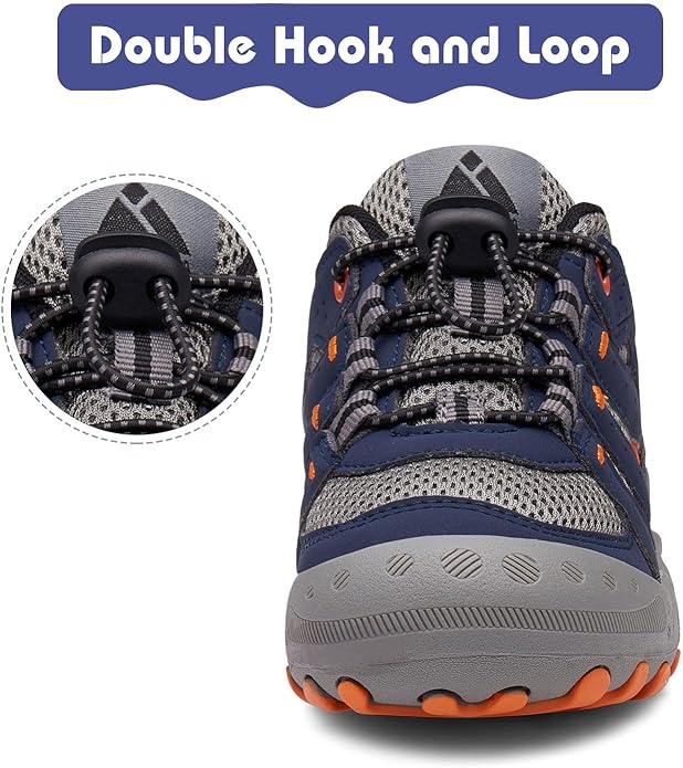 Mishansha Boy's Girl's Hiking Shoes Low Top Sneakers Outdoor Trekking Walking Climbing Running Shoes