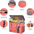 Maelstrom Collapsible Soft Cooler Bag, 24/30/60/75 Cans Beach Cooler, Ice Chest, Leakproof & Portable for Beach, Camping, Road Trips & Grocery Shopping