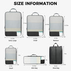 BAGAIL 6 Set/4 Set Lightweight Compression Packing Cubes for Travel, Anti-Tearing Expandable Organizer Bags for Suitcase