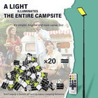 CONPEX Camping Light, 10000 Lumens Super Bright Range 50 Ft * 50 Ft Meet 4-6 Tent Lighting, Outdoor Telescopic Camping Lights Campsite Camp Area Light Pole