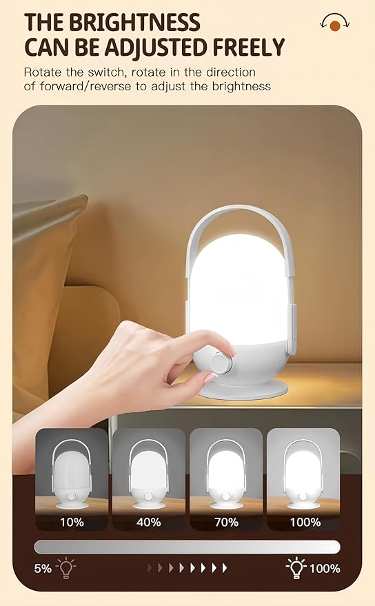 Portable Lights for Camping，Camping Lights Rechargeable, Camping Lanterns,for Hurricane,Power outages, Hiking, Night Fishing,Water-Resistant Emergency Light,Ambient Lighting,Bright Camping Lantern