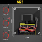 SUNAPEX 5W 12V Solar Panel Battery Charger Maintainer, Portable Waterproof Solar Trickle Charger with Built-in Charge Controller, Cig Plug, Alligator Clips, O-Rings for Car, Truck,Tractor, Boat, etc