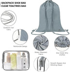 Lightweight Compression Packing Cubes for Suitcases, Compressible Expandable Travel Packing Organizer with Clear Toiletries and Backpack Bag, Travel Essentials for Carry on Luggage 7 Set