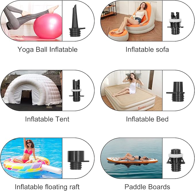 Rechargeable Sup Air Pump Electric Portable, 16PSI 12V with Battery, Stand Up Paddle Board Electric Pump Inflator/Deflator-Portable Air Compressor for Paddle Boards,Boat,Kayak