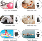 Rechargeable Sup Air Pump Electric Portable, 16PSI 12V with Battery, Stand Up Paddle Board Electric Pump Inflator/Deflator-Portable Air Compressor for Paddle Boards,Boat,Kayak