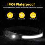 Rechargeable Headlamp with Red Light 4PCS, Motion Sensor 230° Head Lamp, Hard Hat Light for Adults, Headlight for Forehead, LED Headband Flashlight for Work, Running, Camping Essentials Gear