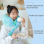 Travel Pillow Multifunctional Airplane Travel Neck Pillow Provides Neck and Lumbar Support During Travel Airplane Pillow Colorful Green
