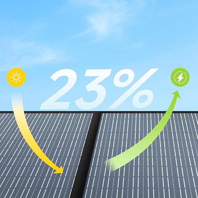 ALLPOWERS 100W Portable Solar Panel, 18V Lightweight SP027 Foldable Solar Charger for Portable Power Station, 23% High Efficiency IP67 Waterproof, for PRV, Camping, Home, Off Grid