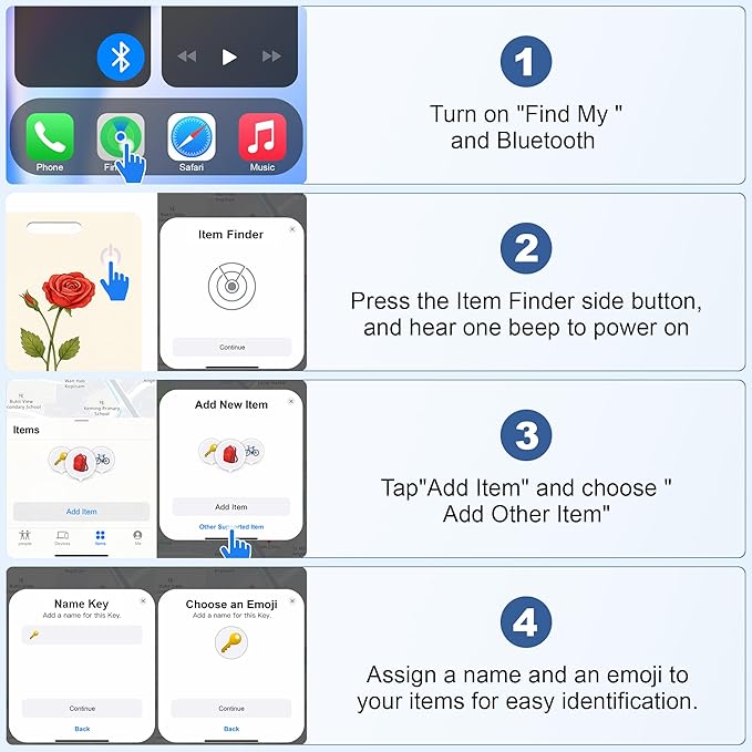 Wallet Tracker Card (iOS Only), Rechargeable Bluetooth Smart Tracking for Apple Find My Compatible Anti Tracker for Men Women Slim Item Locator for Purse Passport Key Luggage Tag (1Pcs/JUN FLR)