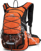 15L Insulated Hydration Backpack Pack with 2L Water Bladder Lightweight Hiking Backpack Bag for Women Men Daypack for Hiking Running Festival Camping Biking