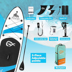 InnoExpo Inflatable Stand Up Paddle Boards with Premium Accessories, Wide Stable SUP Paddle Board Design, Non-Slip Comfort Deck for Youth & Adults