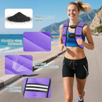 Weighted Vest, 8lb/12lb/16lb/20lb/25lb/30lb Weight Vest with Two Adjustment Straps for Men Women, Weight Vests with Reflective Stripe for Strength Training, Running, Jogging, Walking
